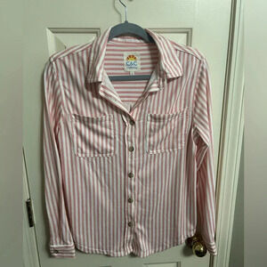 4/$25 Revolve C & C‎ California Soft Button Down Shirt Red Small